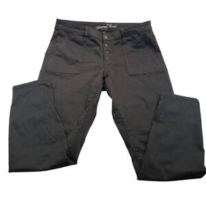 Universal Thread High Rise Skinny Button Fly Pants Olive Green Size‎ 12 31R